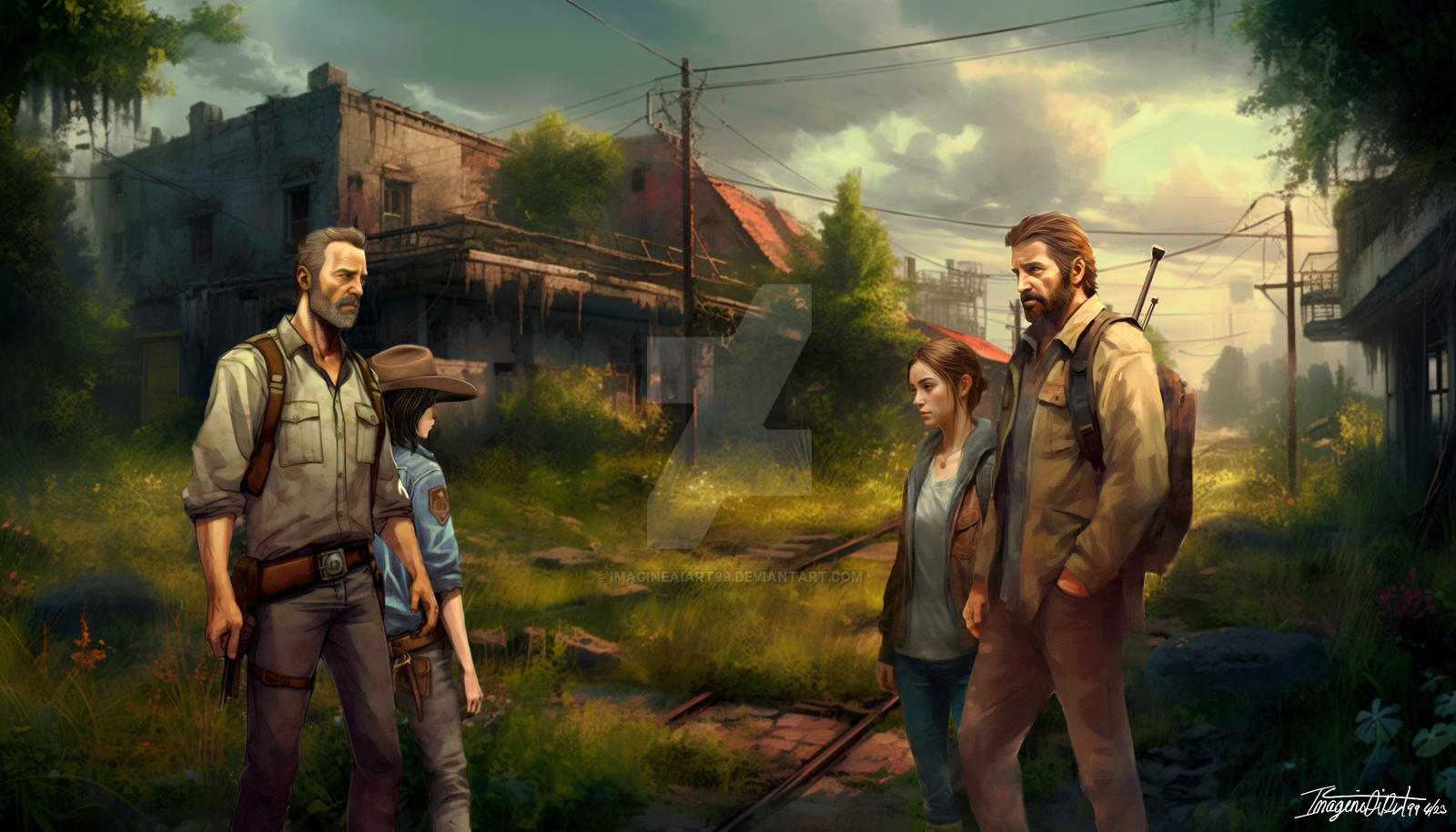 Two worlds collide (2) by ImagineAiArt99 on DeviantArt