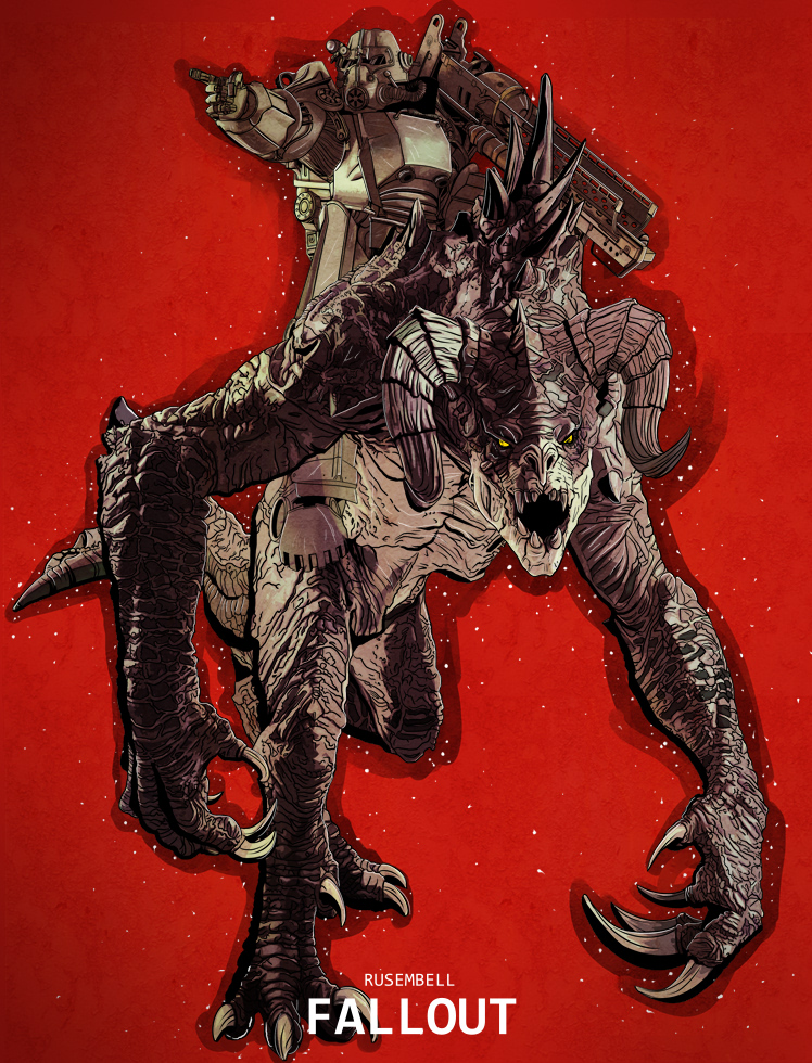 Deathclaw Inflation Deviantart Commission: Epic Deathclaw by Rusembell on DeviantArt
