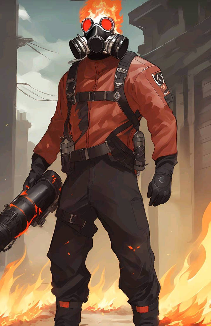 Pyro is ready for Battle by Randomdude26 on DeviantArt