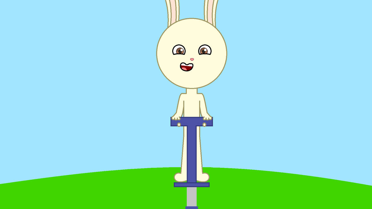 Richard Rabbit Without Clothes on a Pogo Stick by SantiagoTV on DeviantArt