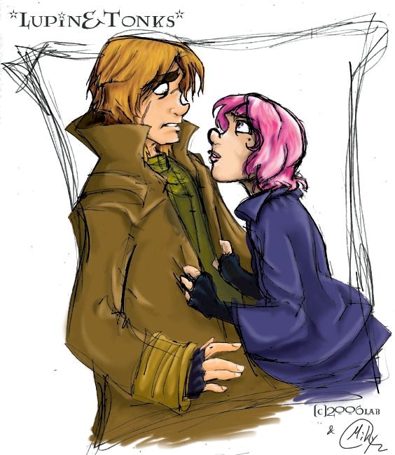 Tonks and Lupin  Color