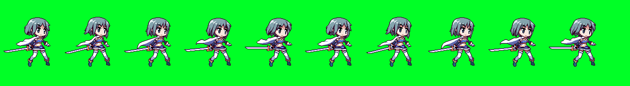 GS - Sayaka idle sprite sheet