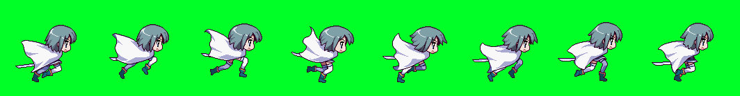 GS - Sayaka running sprite sheet