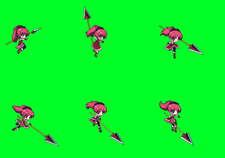 GS - Kyoko attack 1 sprite sheet