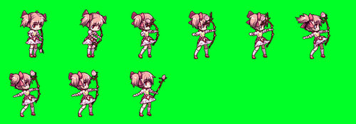 GS - Madoka attack 1 sprite sheet