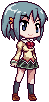 Sayaka school uniform sprite