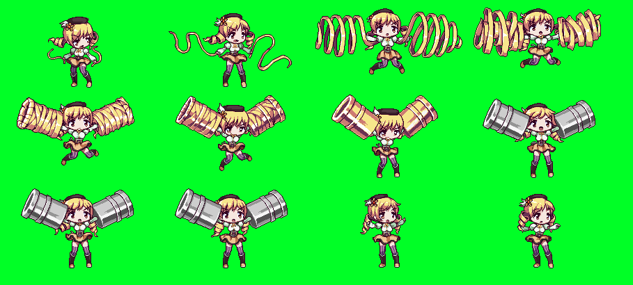 GS - Mami attack 3 sprite sheet