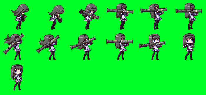 GS - Homura attack 4 sprite sheet