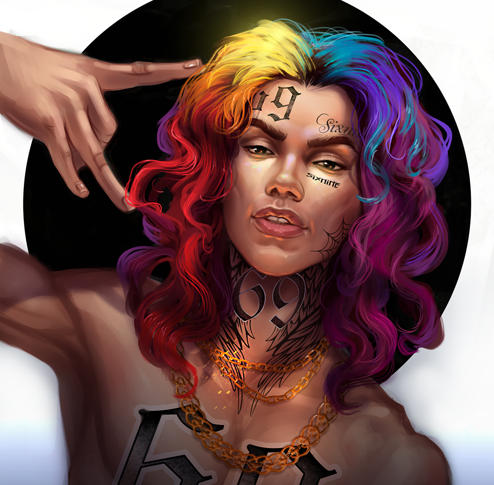 Six Nine Rapper Bitmap 6ix9ine by ABungle on DeviantArt