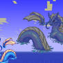 Water Dragon Pixel Art
