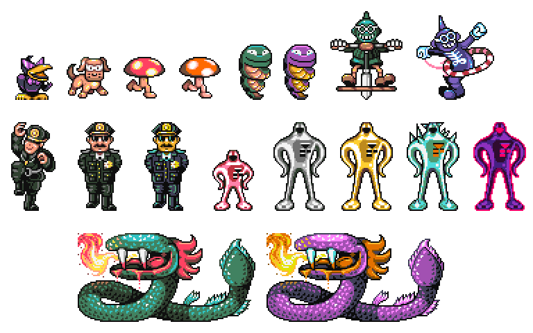 Earthbound Revamp Enemies