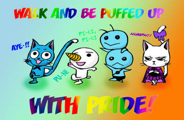 Walk be puffed up with pride