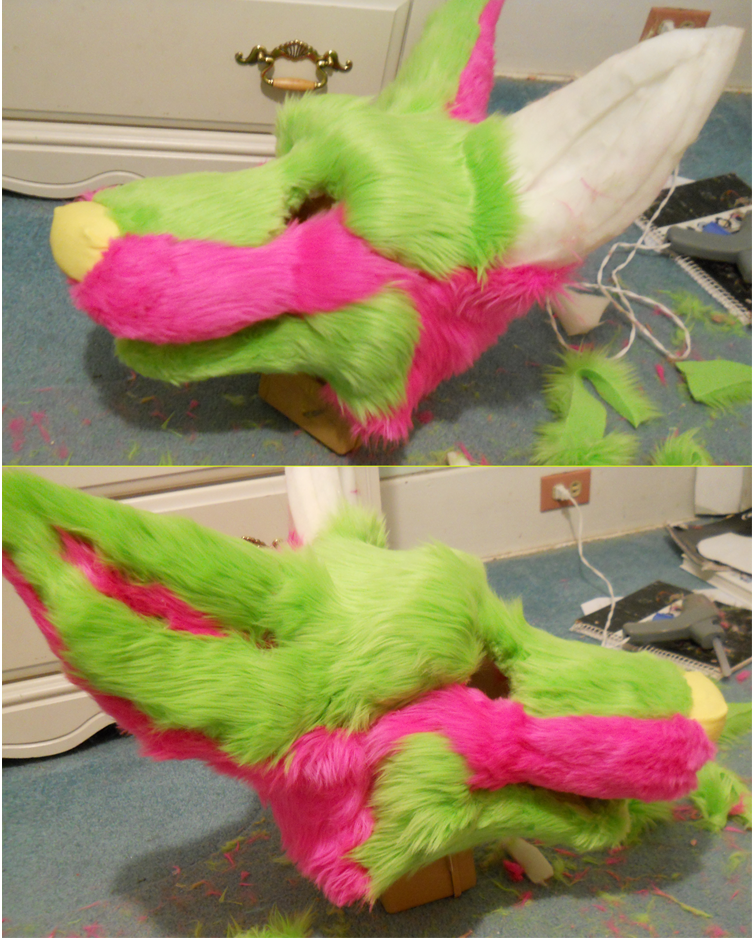 Watermelon Fursuit WIP