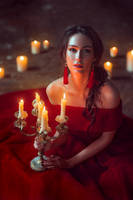 Lady with candles