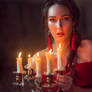 Lady with candles