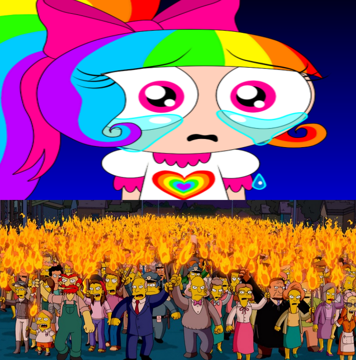 Bart's rainbow tears by Apigirl000 on DeviantArt