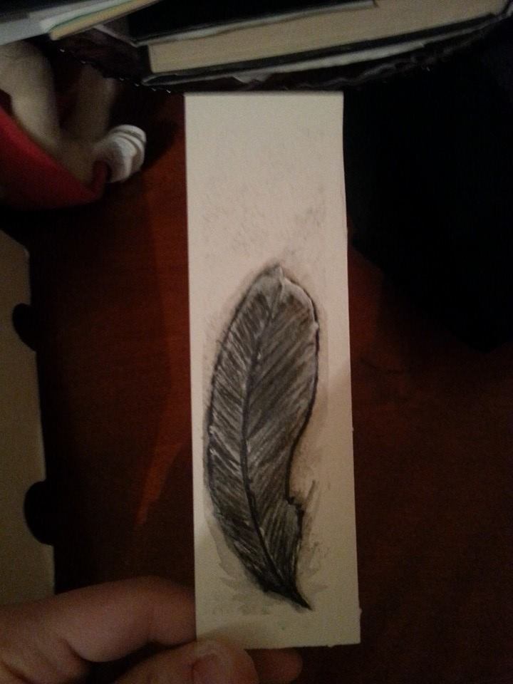 Feather BookMark -For Sale-