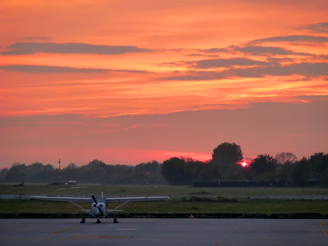 Sunset Cessna