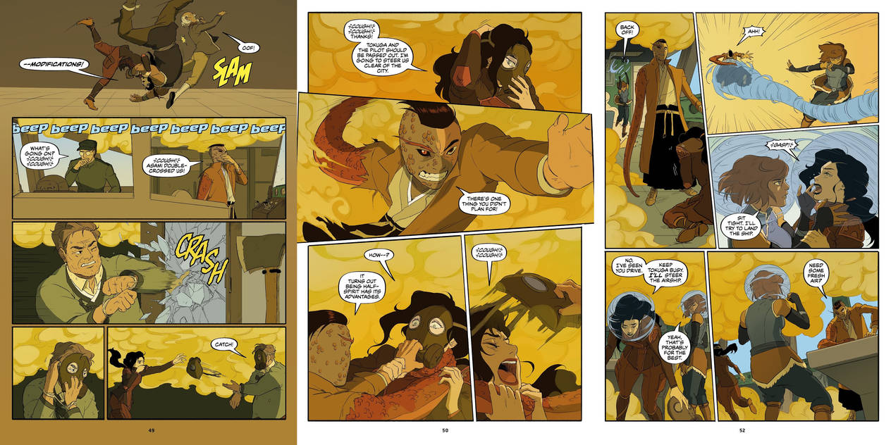 King Rips Mask Off Tokuga rips off Asami's gas mask by Ancient-Forest-Bear on DeviantArt