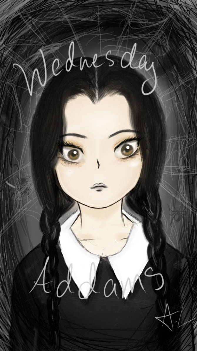wednesday addams fanart by arielleisdacooliest on DeviantArt
