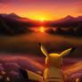 Pikachu Sunset