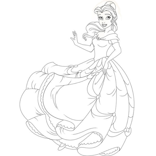 Belle Line Art