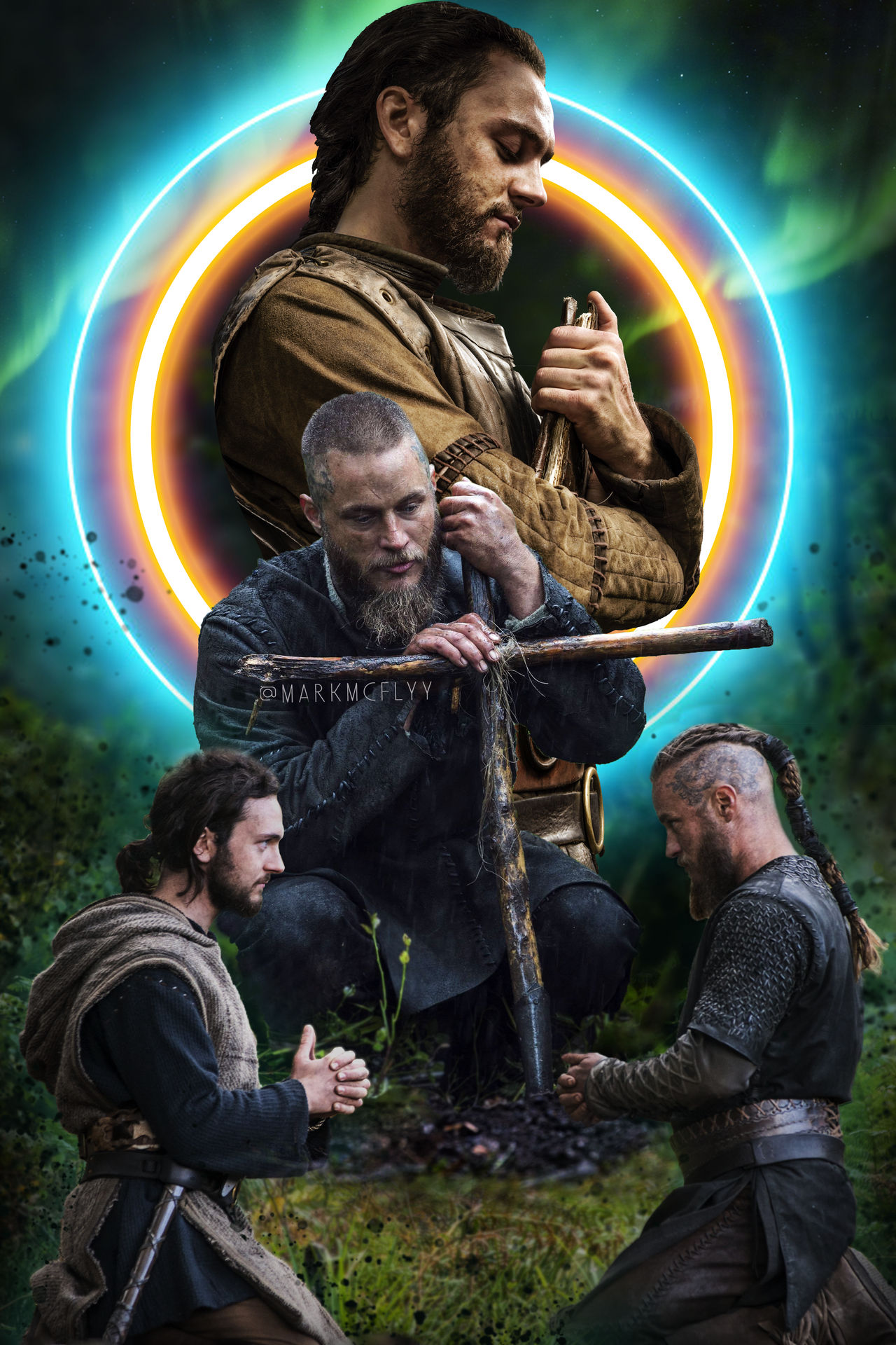 Applestan Ragnar Ragnar E Athelstan Mourning And Pray by markmcflyy on DeviantArt