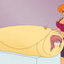 Rebbeca eats Kobayashi