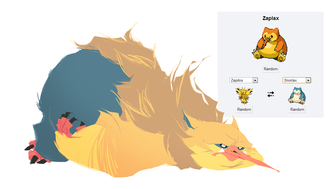 Pokemon fusion - Zaplax