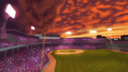 Baseball Stadium: Establishing shot