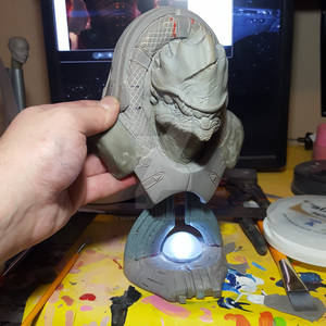 Urdot Wrex bust, WIP