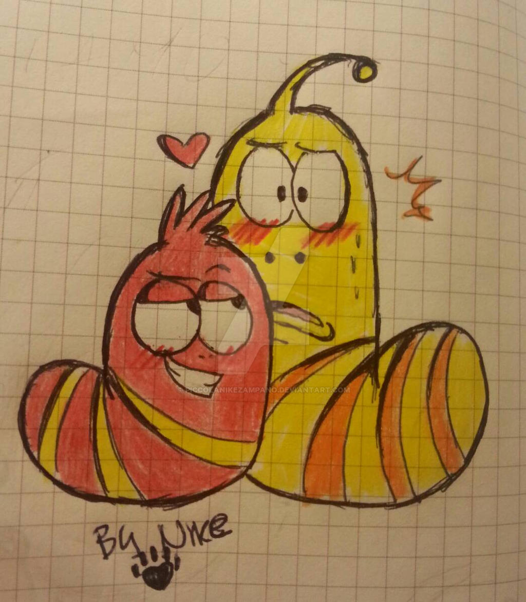 red x yellow larva (cartoon) by PiccolaNikezampano on DeviantArt