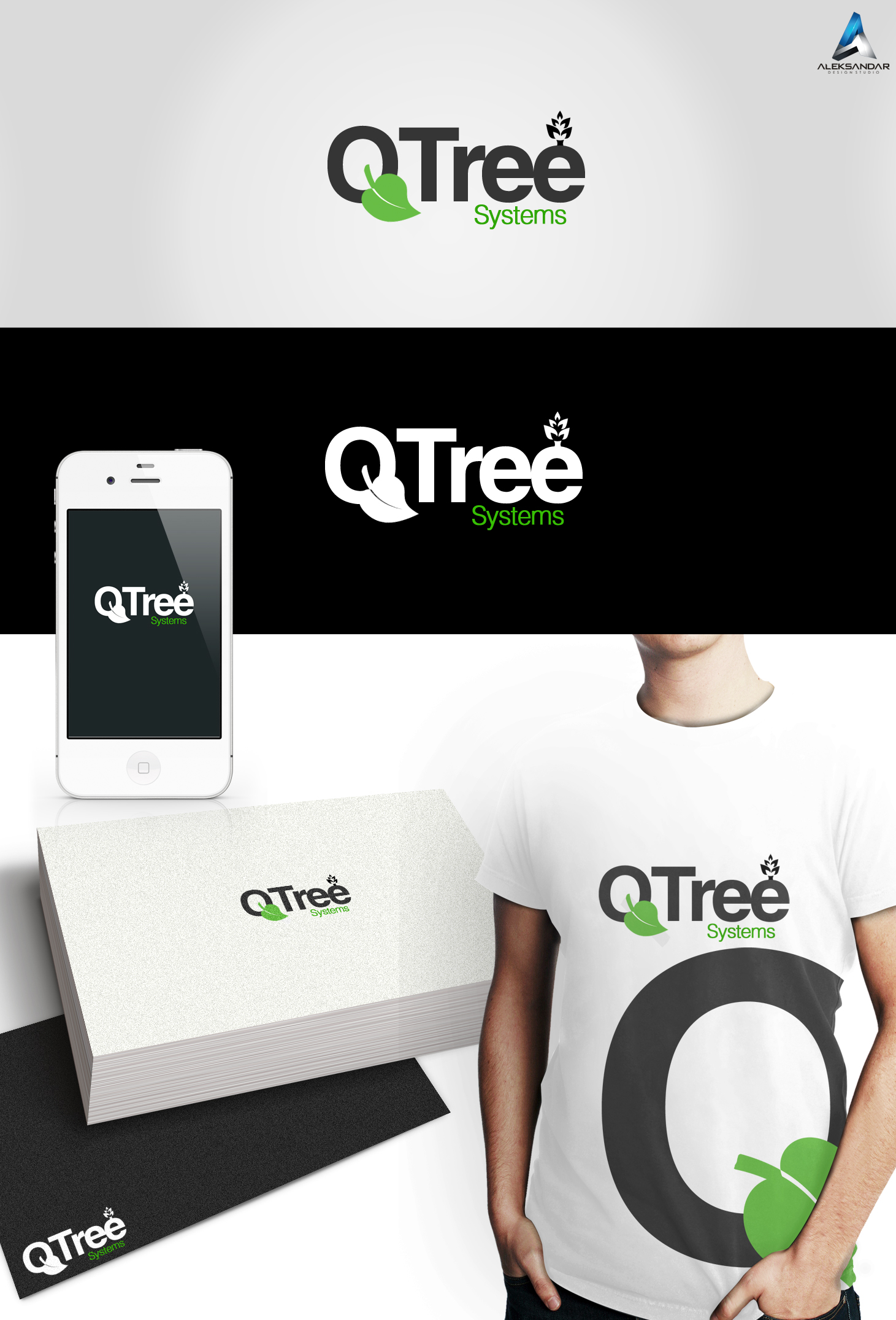 Qtree Logo Design