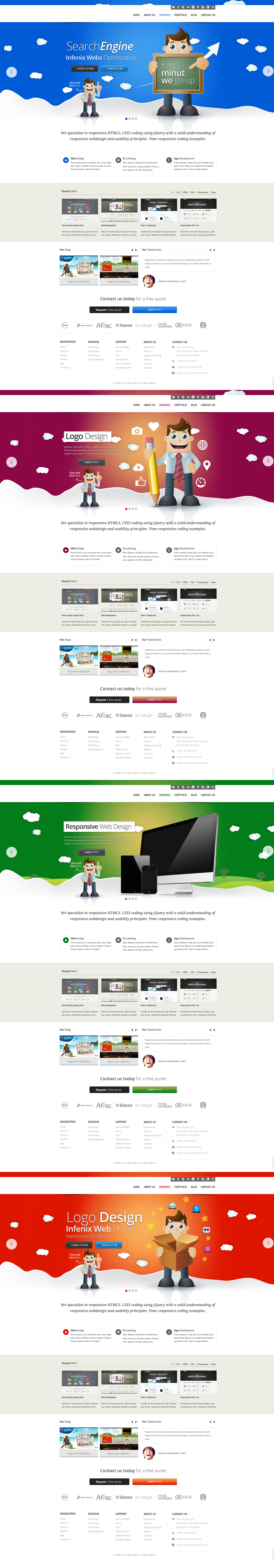 Seo + Marketing Company Web Design