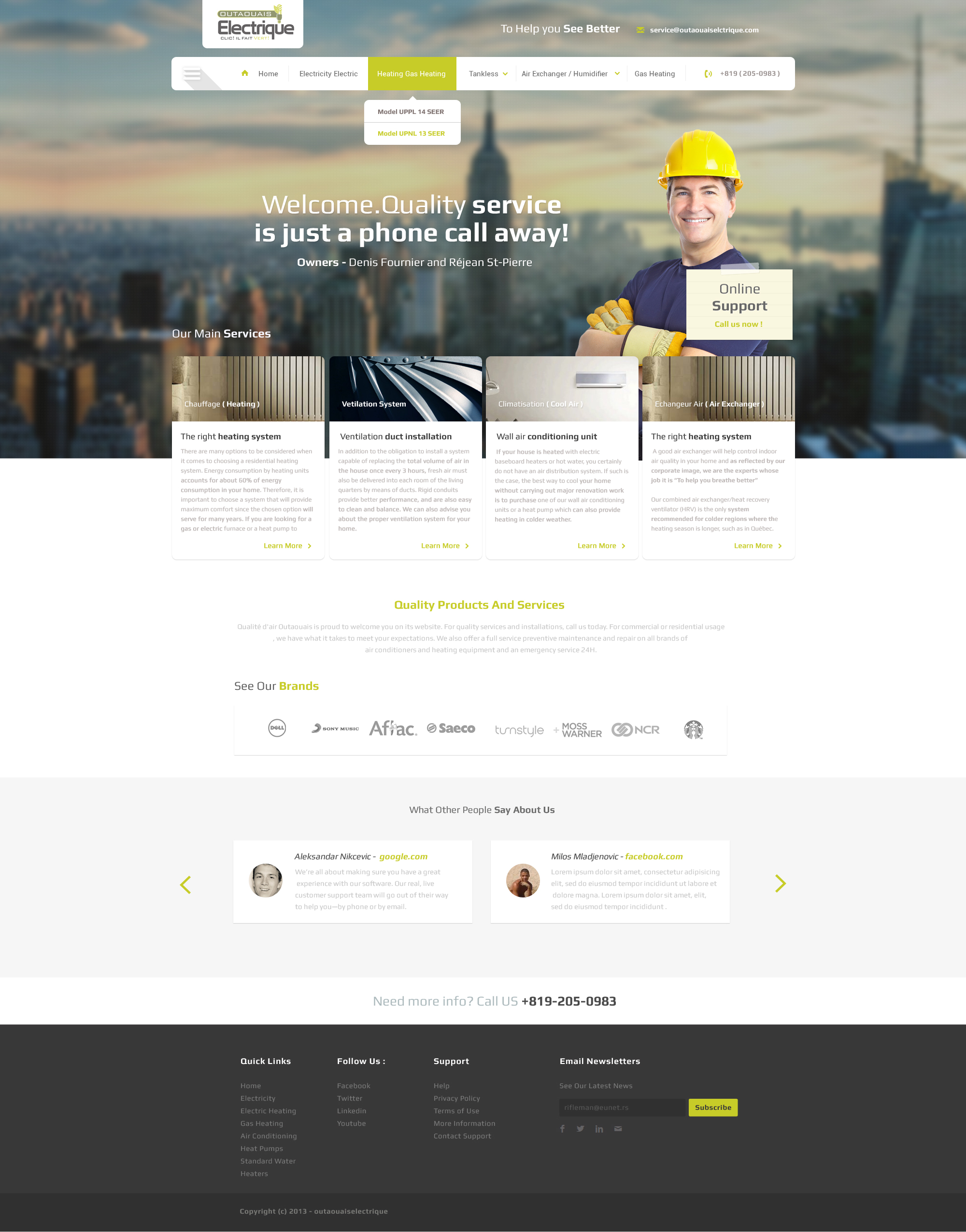 Electrical Residental Web Design