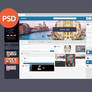 Travel Network - Free PSD template
