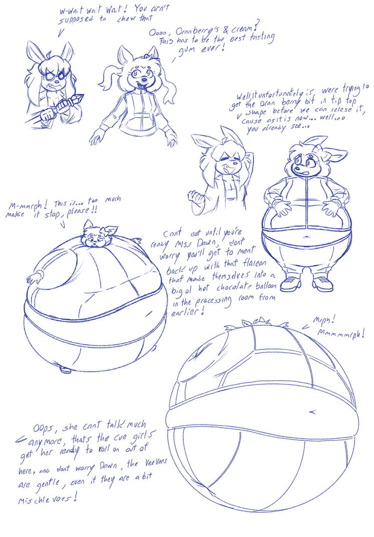 Blueberry Inflation Sibling Rivalry TheLewdSylv blueberry inflation sketch by SrSerito on DeviantArt