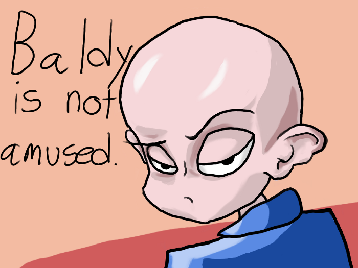 Mr. Baldy is Not Amused