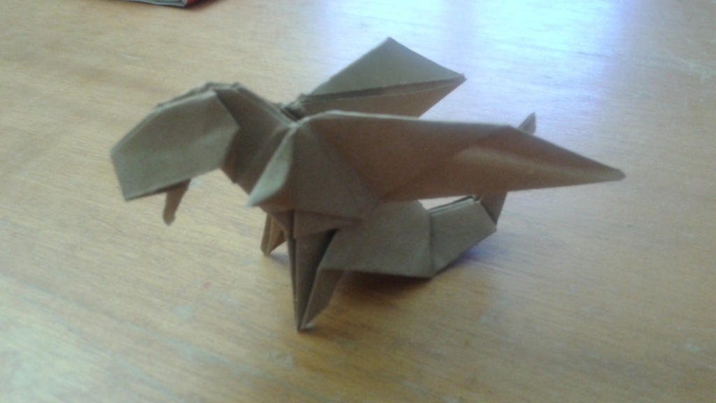Origami Chibi Dragon First Version By Fejesvalentin On