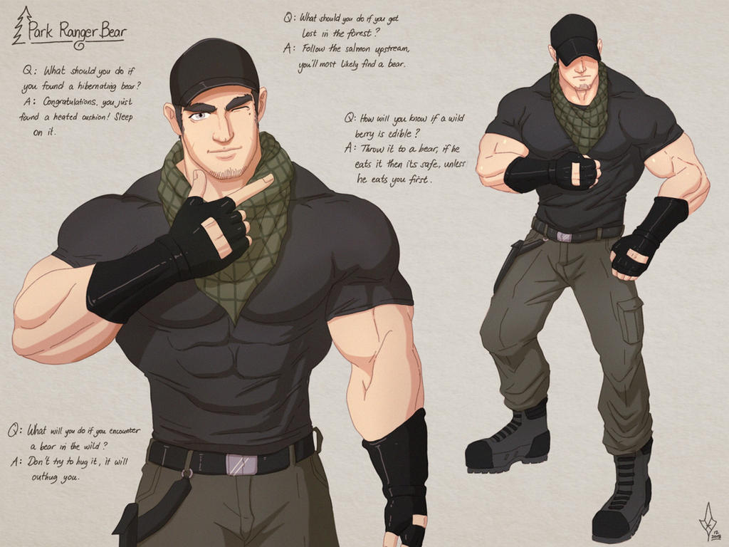 Park Ranger Bear by Yecow on DeviantArt