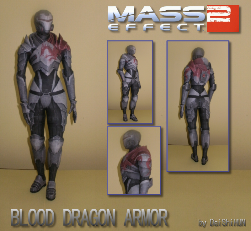 Blood Dragon Armor Papercraft