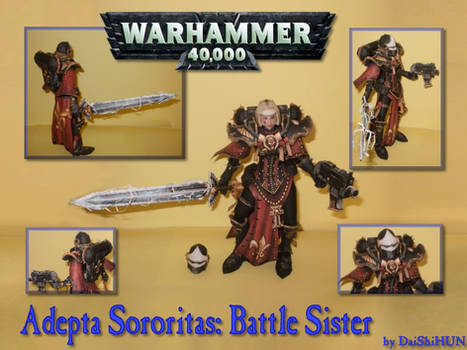 Battle Sister Paper Model