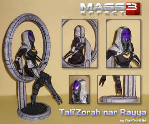 Tali'Zorah nar Rayya Papercraft (Citadel DLC)