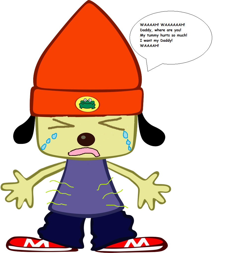 Parappa has a tummy ache by Parappamypuppy on DeviantArt