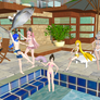 [MMD] Summer!!! Having fun at the pool!