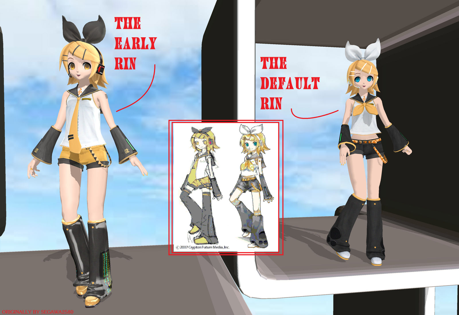 MMD DT Early Concept Rin Kagamine Model Download by segawa2580 on ...