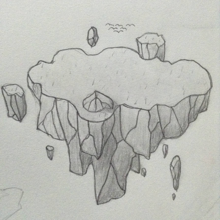 Easy Floating Island Sketch at Hazel Peterson blog