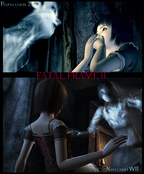 Fatal frame 2 PS2 vs. WII by Luffyxakaichou on DeviantArt