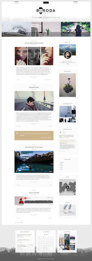 Boroda - Personal Blog WordPress Theme