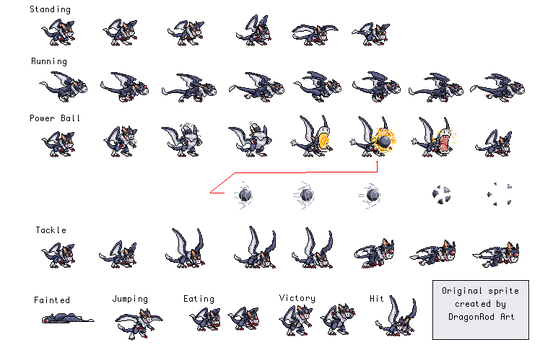 Dorugamon Sprite Sheet